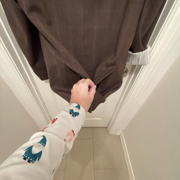 44L NWOT Lauren Ralph Lauren Brown Herringbone Wool Sport Coat Blazer Jacket - Picture 7 of 16